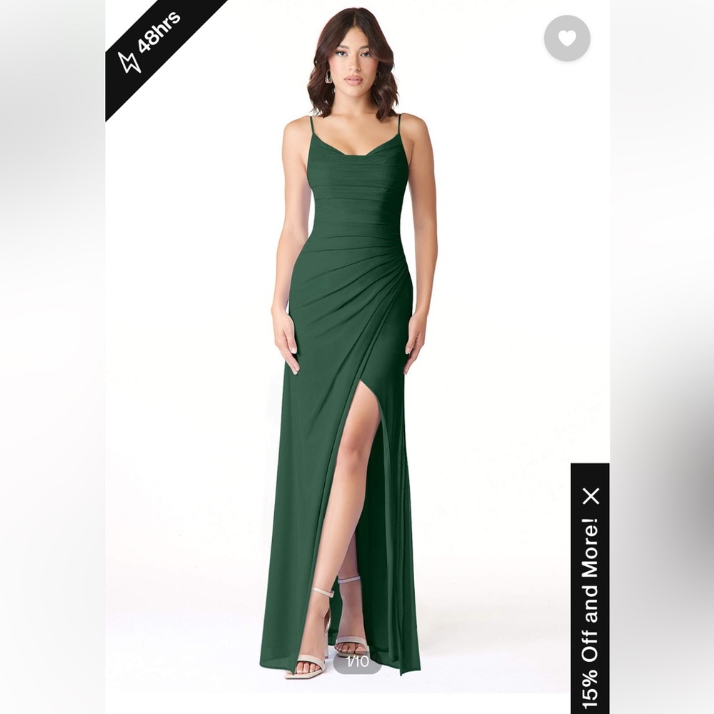 AZAZIE DEANDRA dress- dark green. Worn once for a wedding. Size XS/0.